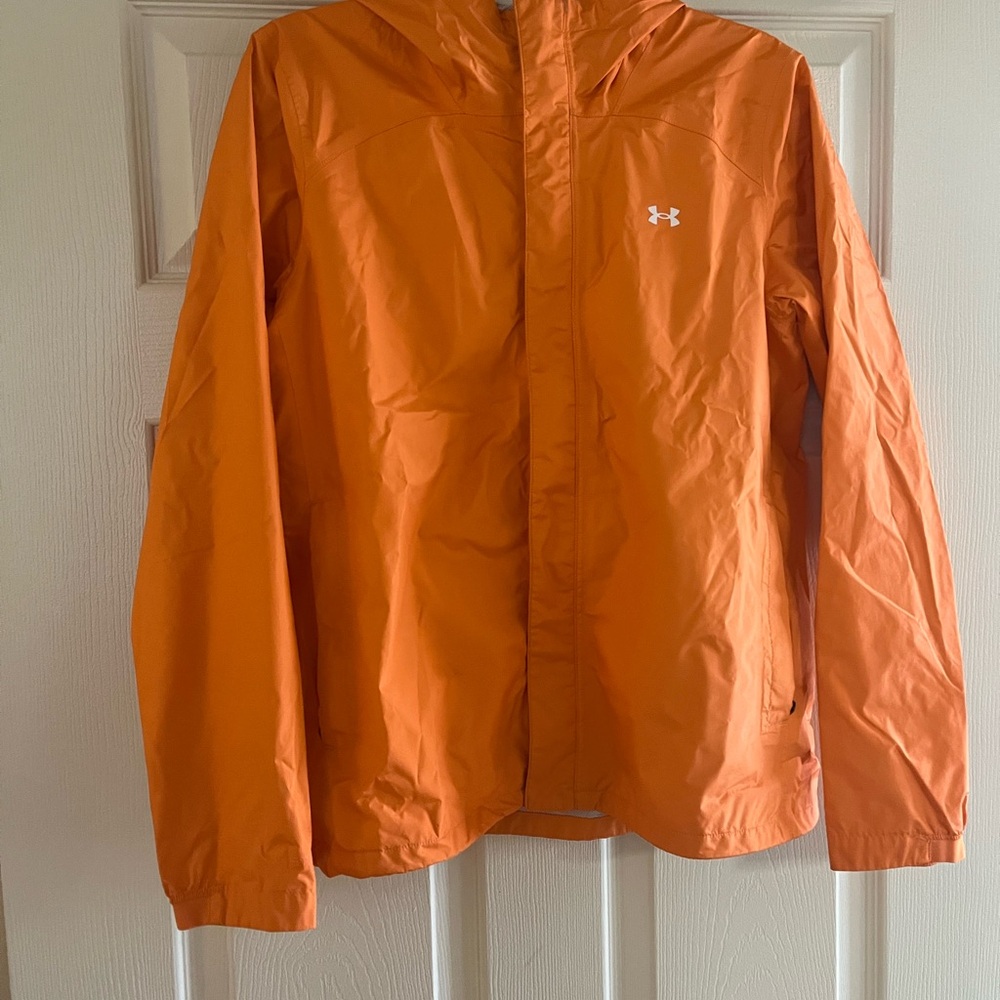 Under Armour Orange Windbreaker Lightweight Jacket